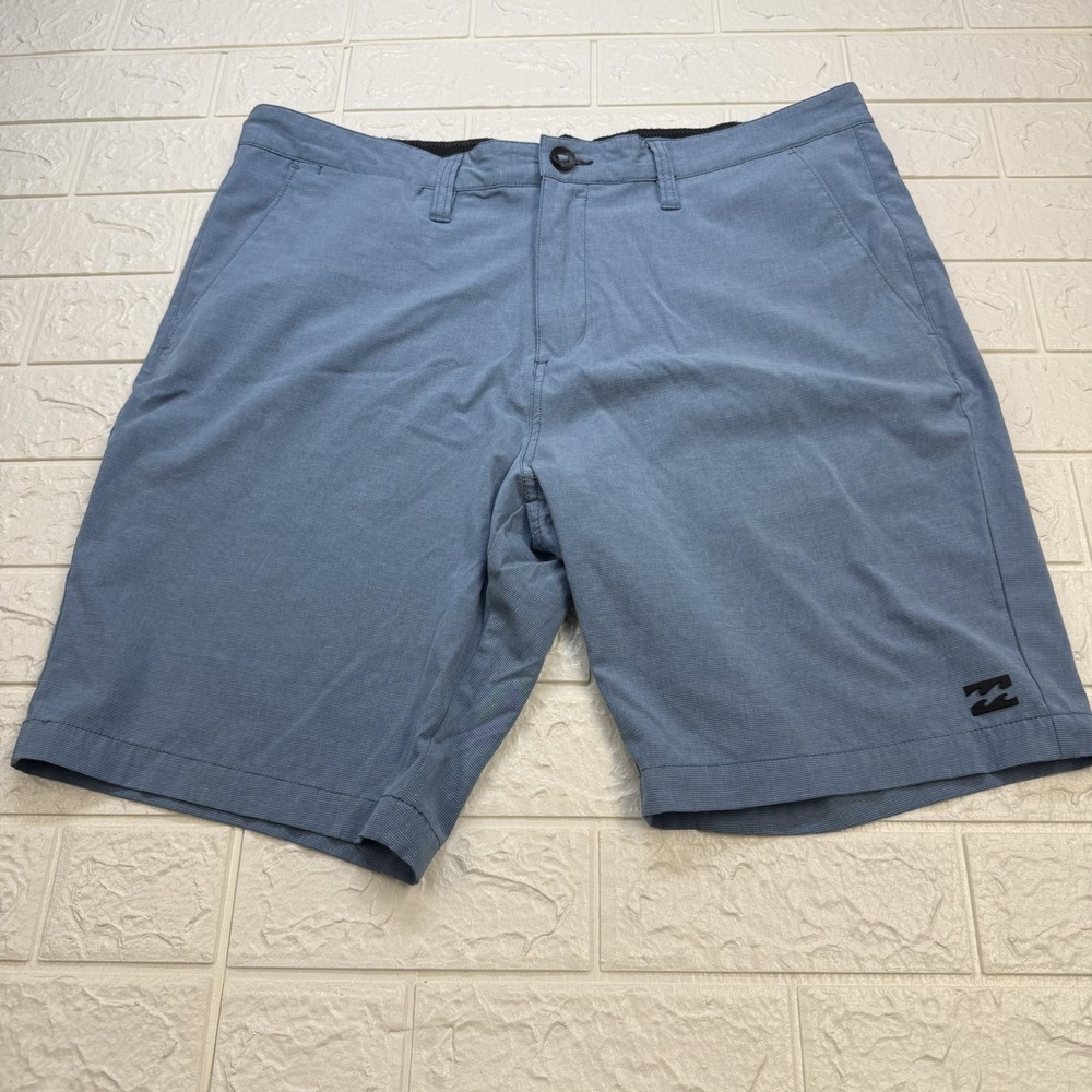 Billabong Mens 36 Hybrid Shorts Crossfire Submersibles Light Blue Quick Dry 9"